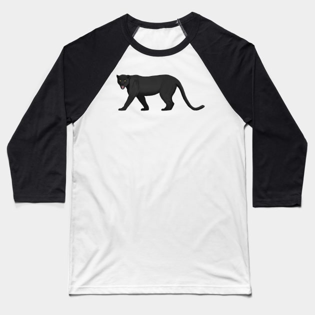 Black Panther Baseball T-Shirt by College Mascot Designs